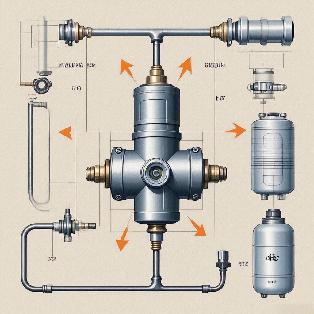 Pneumatic Control Valve​​ – Regulates air pressure for braking operations.